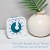 imagePRO Applied Personal 60Minute Visual Countdown Timer  ProfessionalGrade Timer for Therapy Rehab Medication Reminders ampamp Memory Care  Calming Blue Disk Large Numbers Adjustable AlertWhite