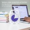 imageTIME TIMER PLUS 120 Minute Desk Visual Timer Countdown Timer with Portable Handle for Classroom Office Homeschooling Study Tool with Silent Operation White120 Minutes