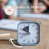 imageTime Timer Home MOD  60 Minute Kids Visual Timer Home Edition  For Homeschool Supplies Study Tool Timer for Kids Desk Office Desk and Meetings with Silent Operation Cotton Ball WhitePale Shale