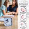 imageTime Timer Home MOD  60 Minute Kids Visual Timer Home Edition  For Homeschool Supplies Study Tool Timer for Kids Desk Office Desk and Meetings with Silent Operation Cotton Ball WhitePale Shale