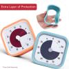 imageTime Timer Home MOD  60 Minute Kids Visual Timer Home Edition  For Homeschool Supplies Study Tool Timer for Kids Desk Office Desk and Meetings with Silent Operation Cotton Ball WhiteBlue  Orange