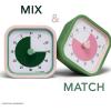 imageTime Timer Home MOD  60 Minute Kids Visual Timer Home Edition  For Homeschool Supplies Study Tool Timer for Kids Desk Office Desk and Meetings with Silent Operation Cotton Ball WhiteFern Green