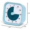 imageTime Timer Home MOD  60 Minute Kids Visual Timer Home Edition  For Homeschool Supplies Study Tool Timer for Kids Desk Office Desk and Meetings with Silent Operation Cotton Ball WhiteLake Day Blue