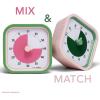 imageTime Timer Home MOD  60 Minute Kids Visual Timer Home Edition  For Homeschool Supplies Study Tool Timer for Kids Desk Office Desk and Meetings with Silent Operation Cotton Ball WhitePeony Pink