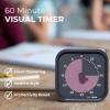imageTime Timer MOD  Home Edition  Individual Sized 60 Minute Visual Countdown Timer for ADHD Adults Students and Pomodoro with Silent Operation Metallic MidnightStorm