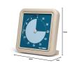 imageTime Timer Retro 8 inch Eco Edition Visual Timer  60 Minute Desk Countdown Clock Made with at Least 20 Natural Plant Material Green LandBlue