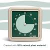 imageTime Timer Retro 8 inch Eco Edition Visual Timer  60 Minute Desk Countdown Clock Made with at Least 20 Natural Plant Material Green LandGreen