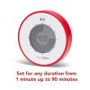imageTime Timer Twist 90Minute Digital Countdown Clock  for Kids Classroom Learning Homeschool Study Tool Teachers Desk Clock Exercise and Kitchen Timer Dreamsicle OrangeRed