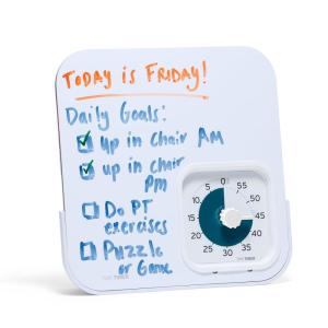 imagePRO Applied Personal 60Minute Visual Countdown Timer  ProfessionalGrade Timer for Therapy Rehab Medication Reminders ampamp Memory Care  Calming Blue Disk Large Numbers Adjustable AlertWhite W Dry Erase