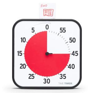 imageTIME TIMER 8 inch Visual Timer  60 Minute Desk Countdown Clock with Dry Erase Activity Card Also Magnetic  for Kids Classroom Homeschooling Study Tool Task Reminder Home and Kitchen Timer12 Inch