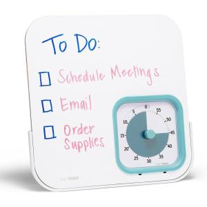 imageTIME TIMER MOD with Dry Erase Board  60Minute Visual Countdown Timer with Magnetic Whiteboard  For Notes Chores Classroom and Office Reminders Visual Schedules for Kids and Adults CharcoalBlue