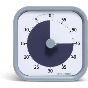imageTime Timer Home MOD  60 Minute Kids Visual Timer Home Edition  For Homeschool Supplies Study Tool Timer for Kids Desk Office Desk and Meetings with Silent Operation Cotton Ball WhitePale Shale