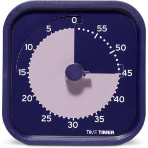 imageTime Timer MOD  Home Edition  Individual Sized 60 Minute Visual Countdown Timer for ADHD Adults Students and Pomodoro with Silent Operation Metallic MidnightIndigo