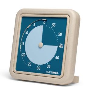 imageTime Timer Retro 8 inch Eco Edition Visual Timer  60 Minute Desk Countdown Clock Made with at Least 20 Natural Plant Material Green LandBlue