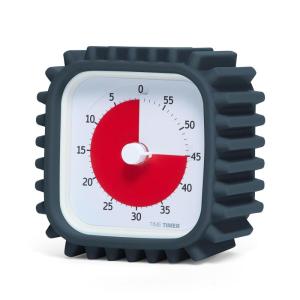 imageTime Timer MOD with Tire Protective Case  Charcoal Case with Visual Timer  Individual Sized 60 Minute Visual Countdown for ADHD Autism Kids Students and Pomodoro with Silent Operation Tread