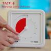 imageTime Timer Numberless Braille 8Inch Visual Timer  60Minute Countdown Silent Clock with Tactile Features ampamp HighContrast Disappearing Disk Desk Timer for Kids Office ADHD Autism  BlackRed Disk