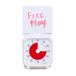 imageTime Timer 3 Inch Visual Timer  60Minute Quiet Portable Countdown Timer for Kids Teachers Students amp Adults  Helps with Focus Transitions ADHD Autism amp Time Blindness  Red amp WhiteWhite  Red