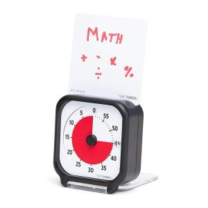 imageTime Timer 3 Inch Visual Timer  60Minute Quiet Portable Countdown Timer for Kids Teachers Students amp Adults  Helps with Focus Transitions ADHD Autism amp Time Blindness  Red amp WhiteBlack