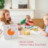 imageVisual Schedule Package  8inch 60 Minute Visual Routine Timer with Dry Erase Board PECS Cards and Whiteboard Marker  for Kids Desk Classroom Home and Routines Orange
