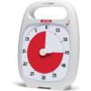 imageTIME TIMER Plus 60 Minute Desk Visual Timer  Countdown Timer with Portable Handle for Classroom Office Homeschooling Study Tool with Silent Operation Charcoal60 Minute White